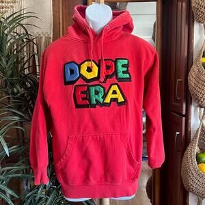 Mistah Fab DOPE ERA Oakland Hoodie Nintendo Style Red M USA Made Sweatshirt RARE